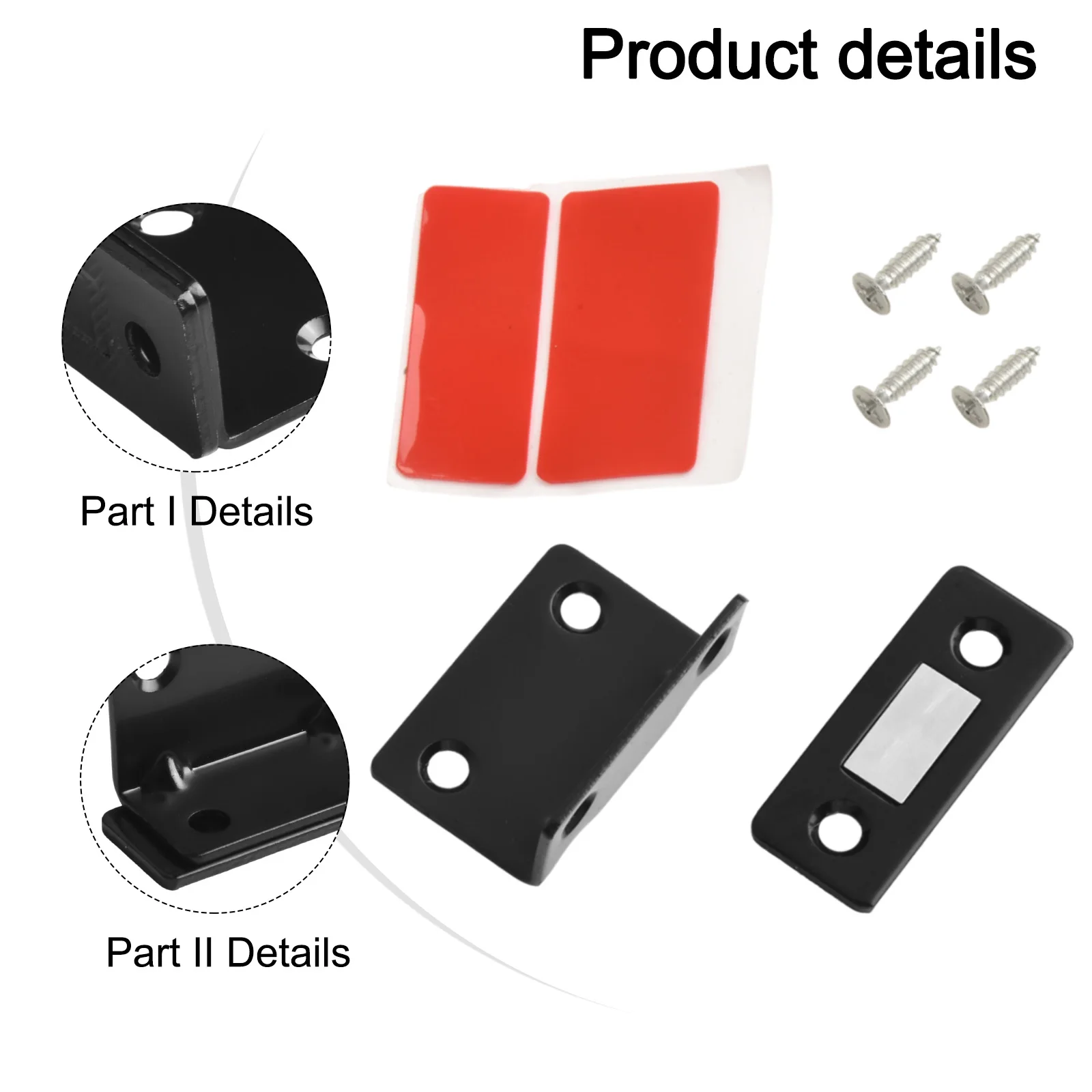 Magnetic Cabinet Catches Ultra Thin Door Stop Closer for Closet Cupboard Furniture