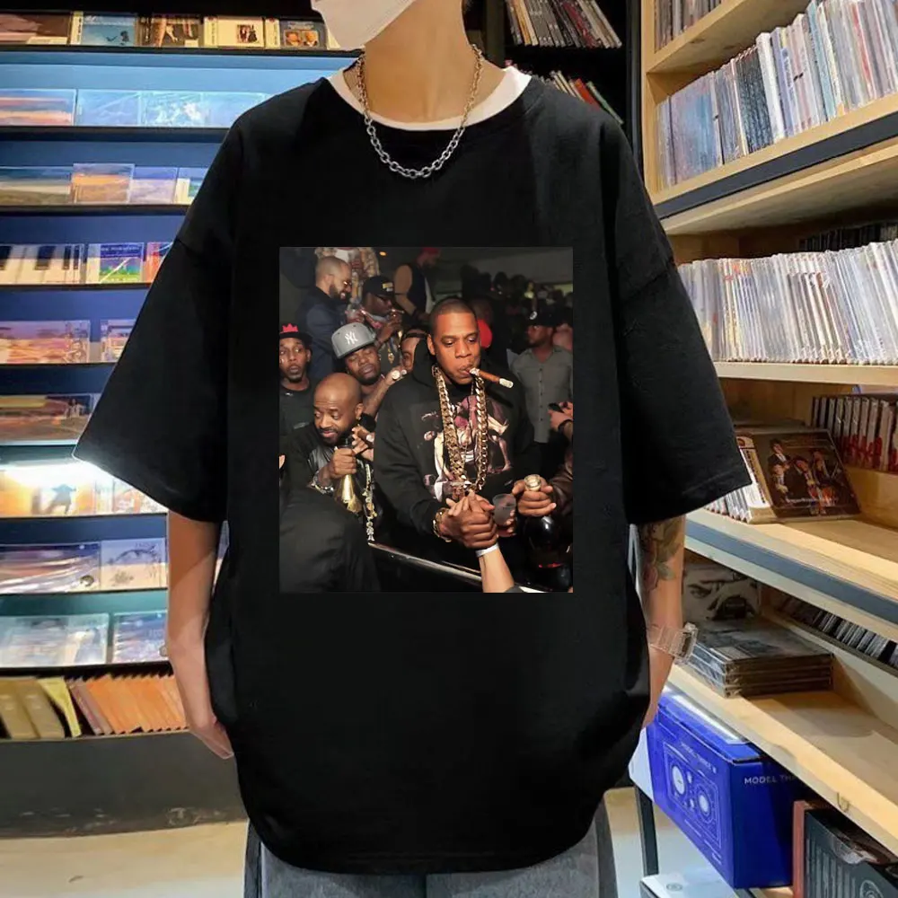 

Rapper JAY-Z Graphic T Shirts Men Women Fashion Hip Hop Oversized T-shirts Summer Vintage Trend Short Sleeve T-shirt Streetwear