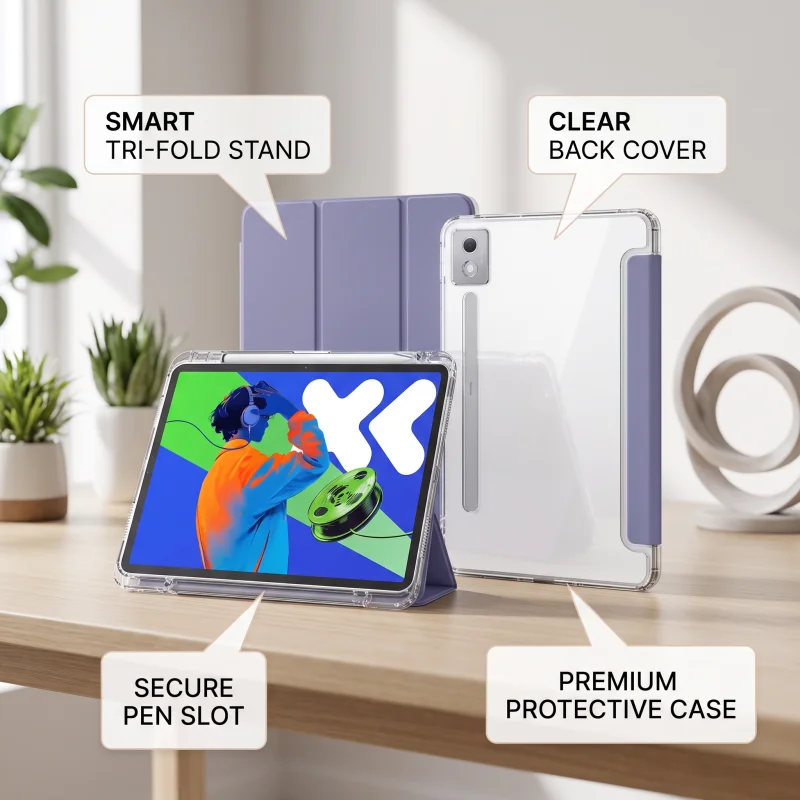 Enhanced Protective Case with Pen Slot and Fold Stand