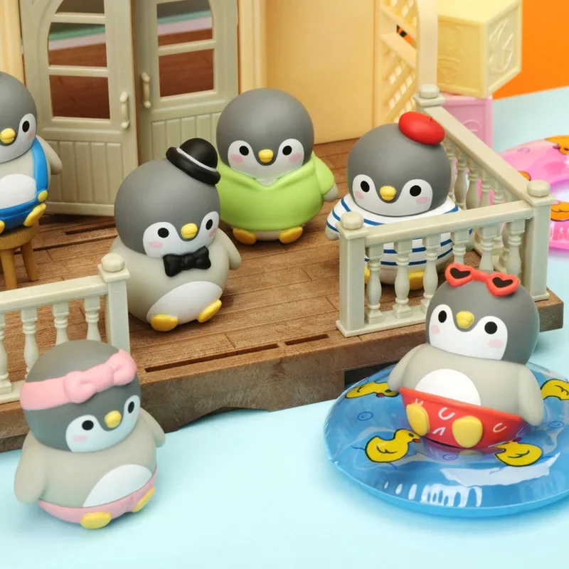 

Новые милые корейские мини-игрушки, детские игрушки, любимые девушками, милые маленькие пингвины для пляжного отдыха, ручная работа, игрушки