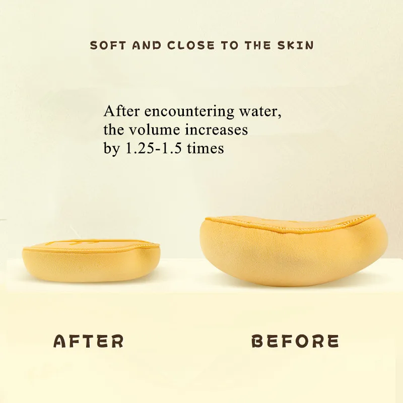 LISHU 2pcs Makeup Foundation Puff Air Cushion Loose Powder Highlighter Velvet Cosmetic Blender Sponge Applicator 4