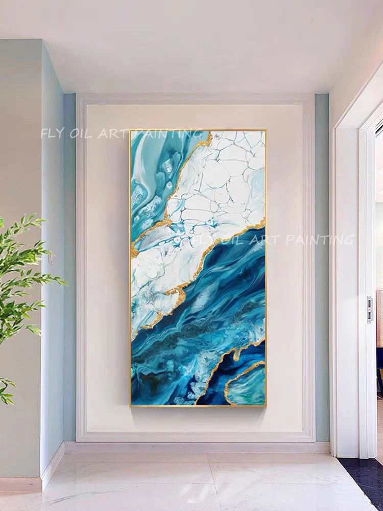 100-hand-made-ocean-blue-gold-foil-sea-oil-canvas-painting-abstract-sitting-room-dining-room-wall-no-framework