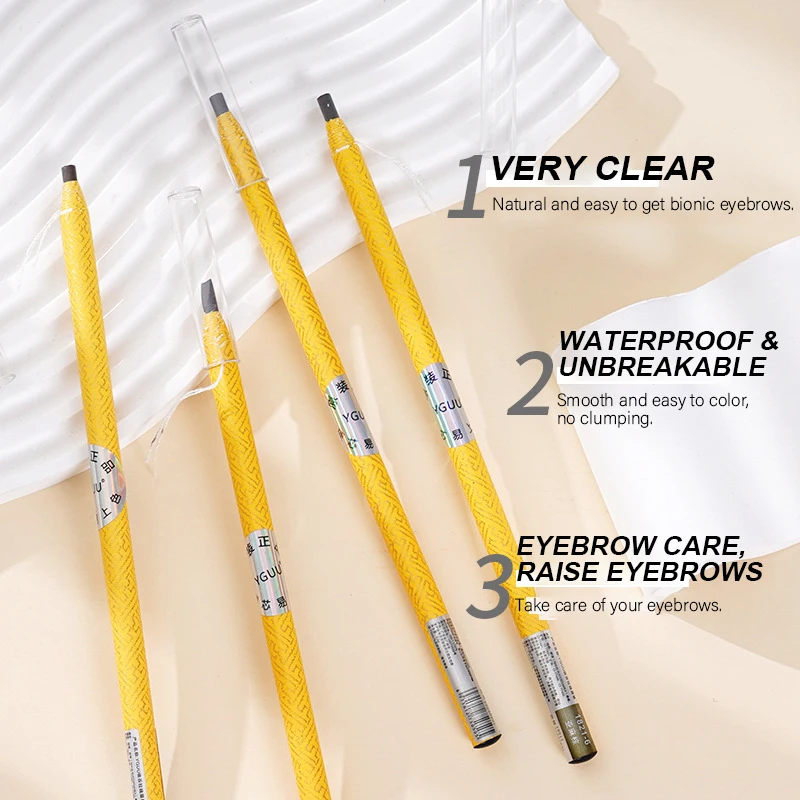 Eyebrow Pencil Waterproof Long Lasting Eyebrow Pencil Tattoo Tint Microblading Make Up Cosmetics Eye Brow Pencil 2