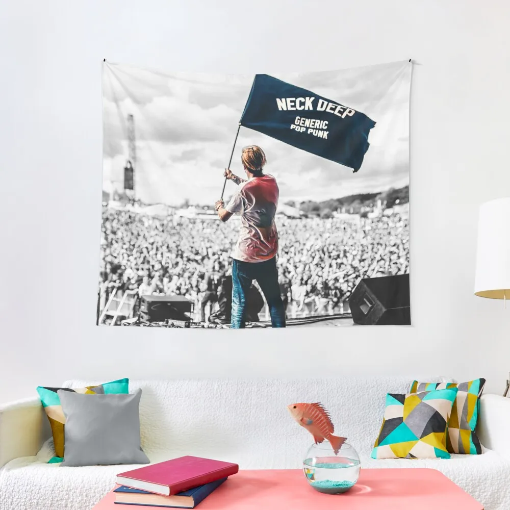 

Neck Deep Contrast Tapestry Wall Decoration Items Wall Hanging Wall Mural Tapestry