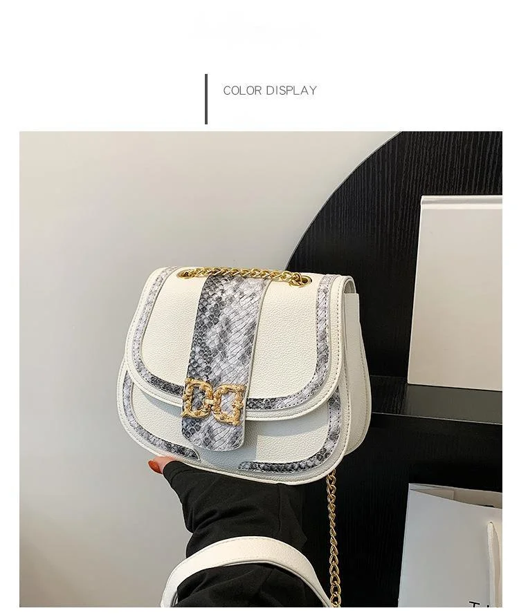 2023 New Hot Selling Trend Women's Bag Snake Skin Crossbody Bag Women's Bag Small Bag Women's Shoulder Bag_voghion.com
