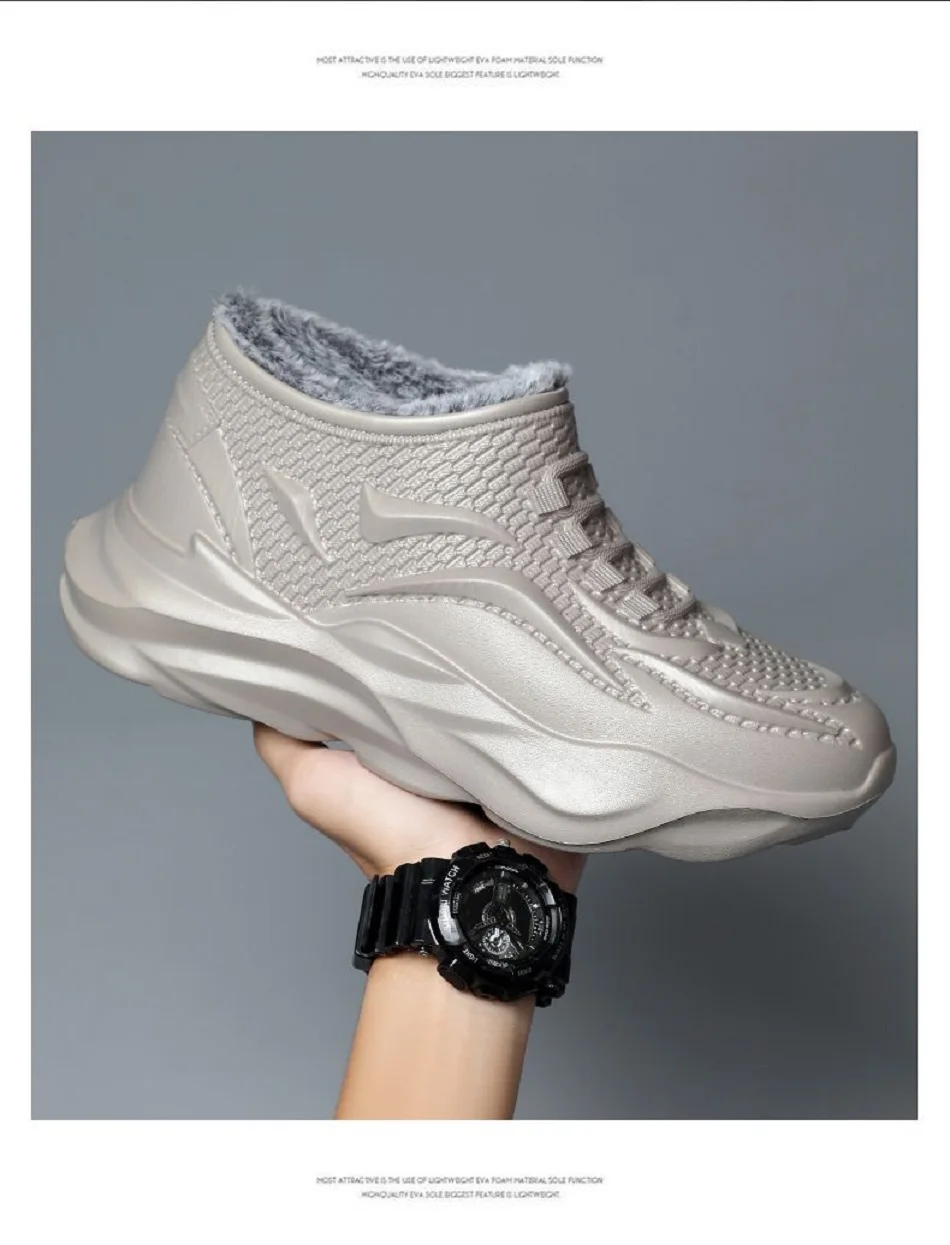 Men's Outdoors Fashion Sports Snow Boots cozy EVA Lightweight Casual Shoes Winter Warm Plush Non-slip Cotton Shoes Christma Gift Sd5f17d00e7f640098c637b5a0290275dU