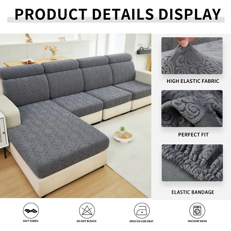 2025 New Thick Sofa Seat Cushion Cover Anti Slip Pet Friendly Stretch Sofa Covers for Living Room Slipcover Furniture Protector 6