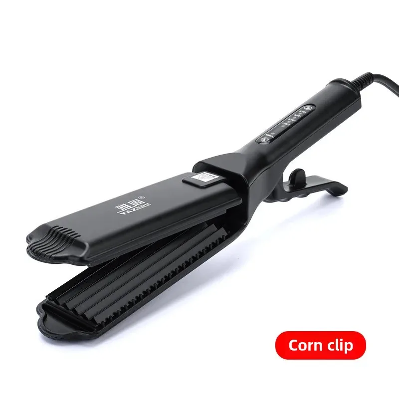 Electric Hair Clippers Yazhou Four Gears Temperature Control Flat Hair Drying Iron Corn Rolling Styling Tool Root Volumizin