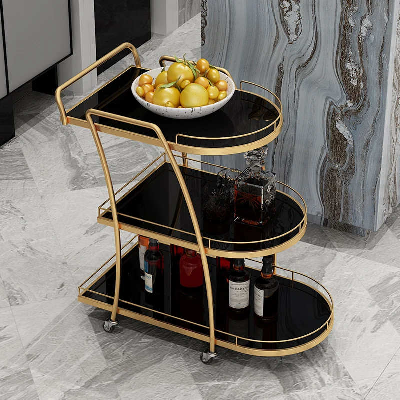 Metal Ironwork Unusual Salon Trolleys Entryway Modern Apartmen Center Designer Cart Makeup Cabinets Muebles Auxiliary Furniture