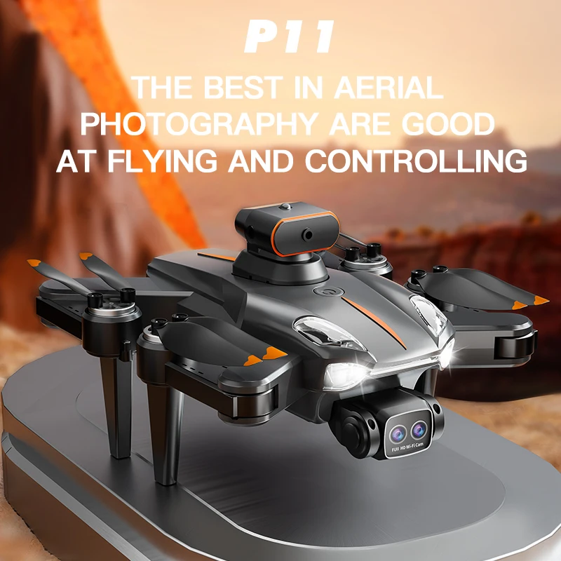 레노버 P11 맥스 드론 GPS 전문 8K HD 카메라, 4 방향 듀얼 카메라, 지능형 장애물 회피, 브러시리스 쿼드로터 10000m