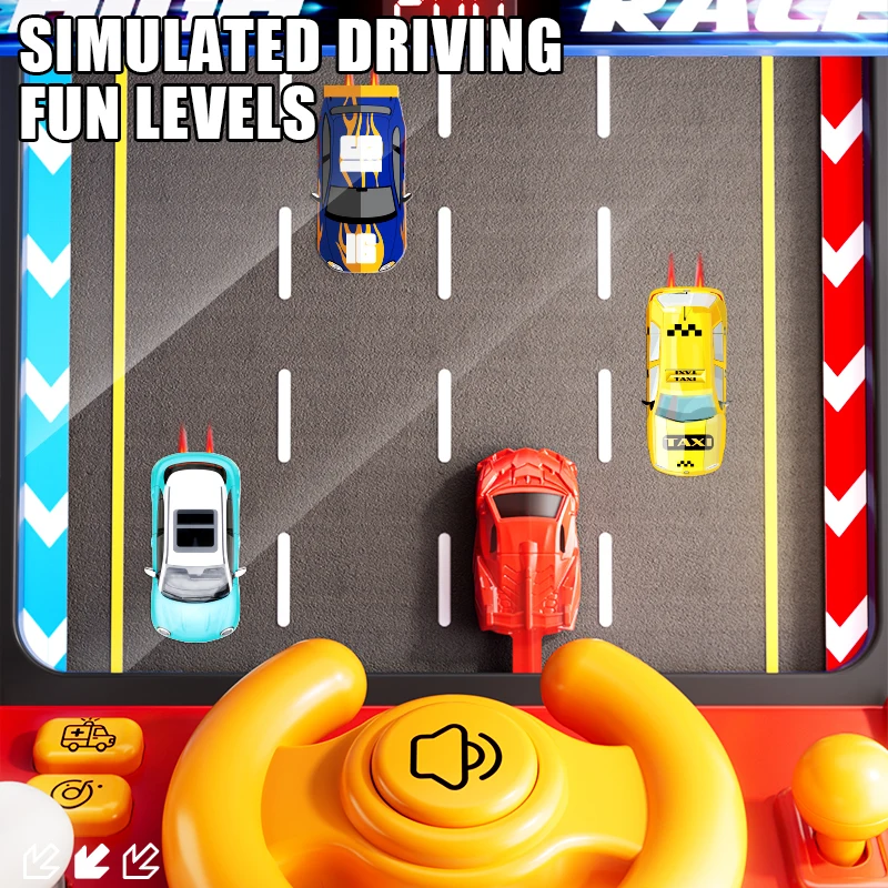 Children Car Machine Coin Racing Breakthrough Funny Table Toy With light Sound Kids Toys Party Game Educational Boy Gift 4
