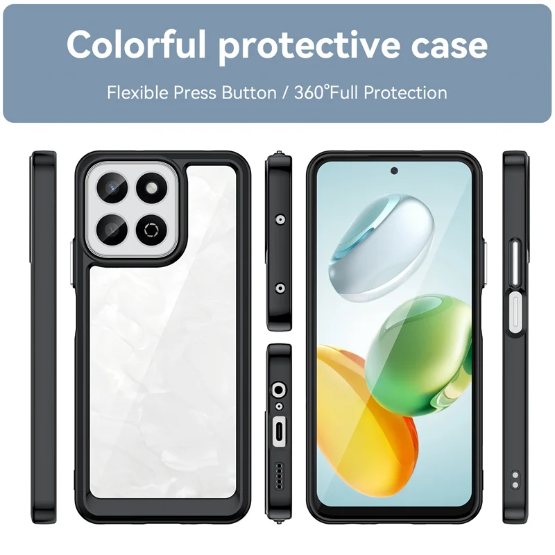 Clear Shockproof Silicone TPU Phone Case with Hard Matte Finish