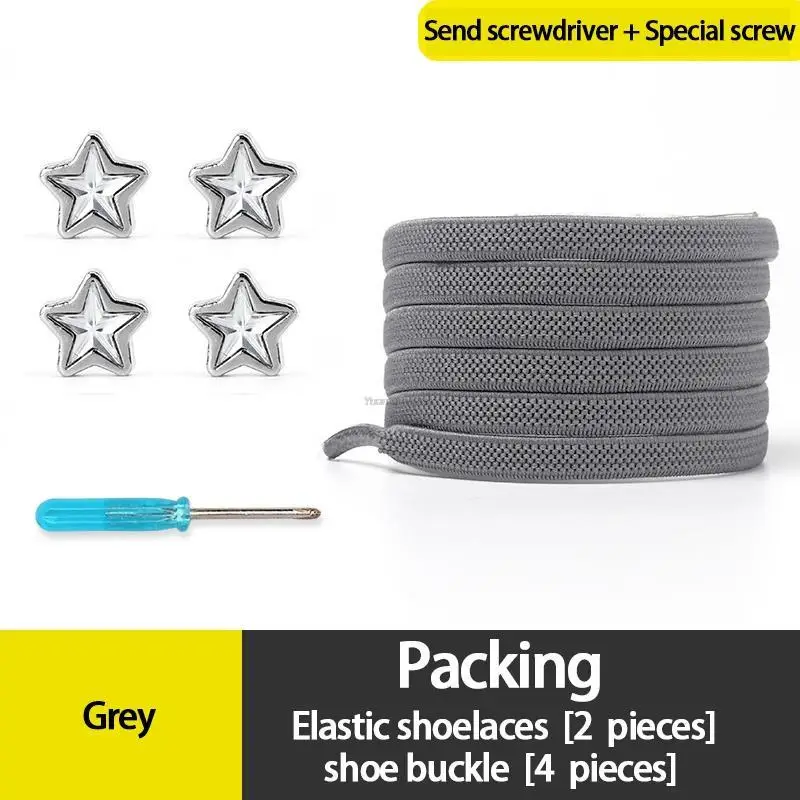 1 Paar Diamant-Schnürsenkel ohne Krawatte, bunte Stern-Strass-Schnürsenkel ohne Krawatten, elastische Schnürsenkel, Turnschuhe, Kinder und Erwachsene, flache Schnürsenkel – Detail 36