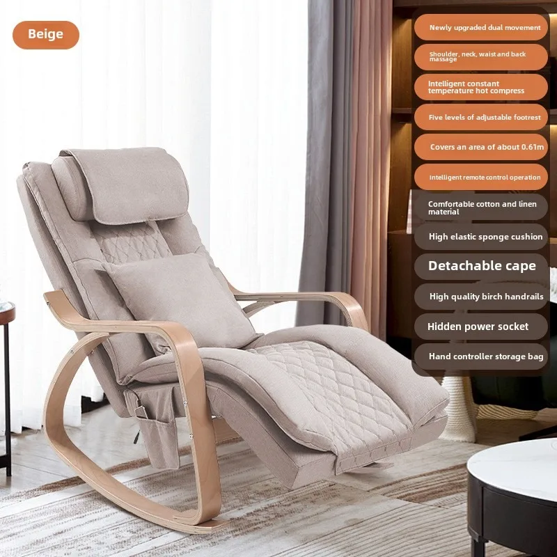 Manufacturer Direct Electric Leisure Reclining Home Office Massager Shiatsu Rocking Massage Chair with New Upgrade Roller 5