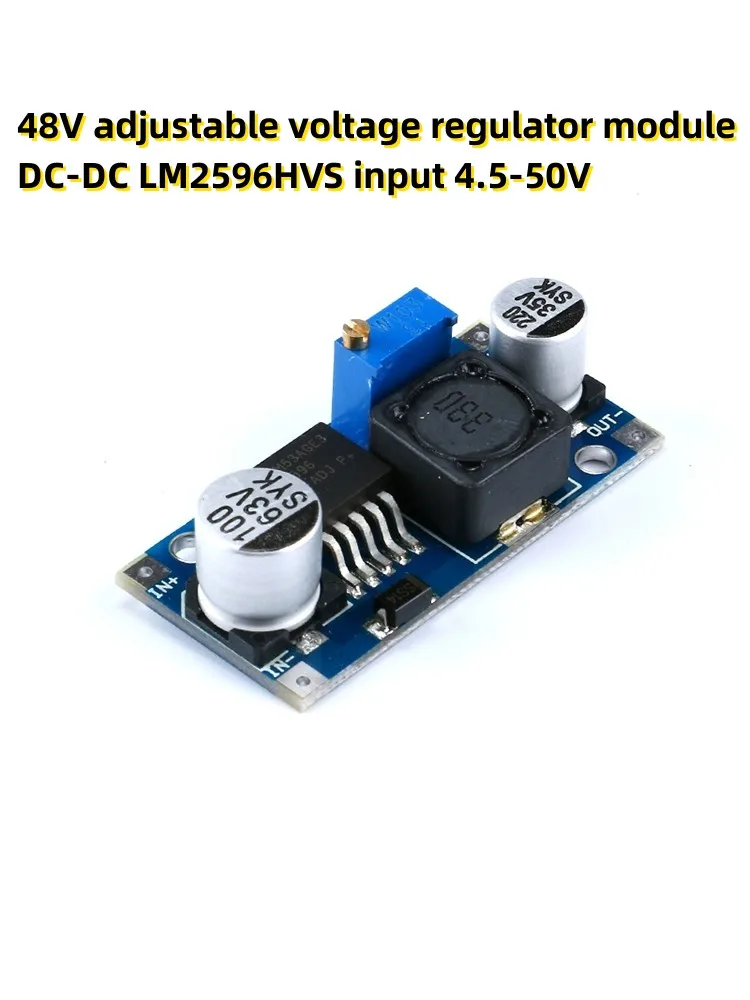 

Регулируемый модуль регулятора напряжения 48 В, Φ LM2596HVS вход 4,5-50 в