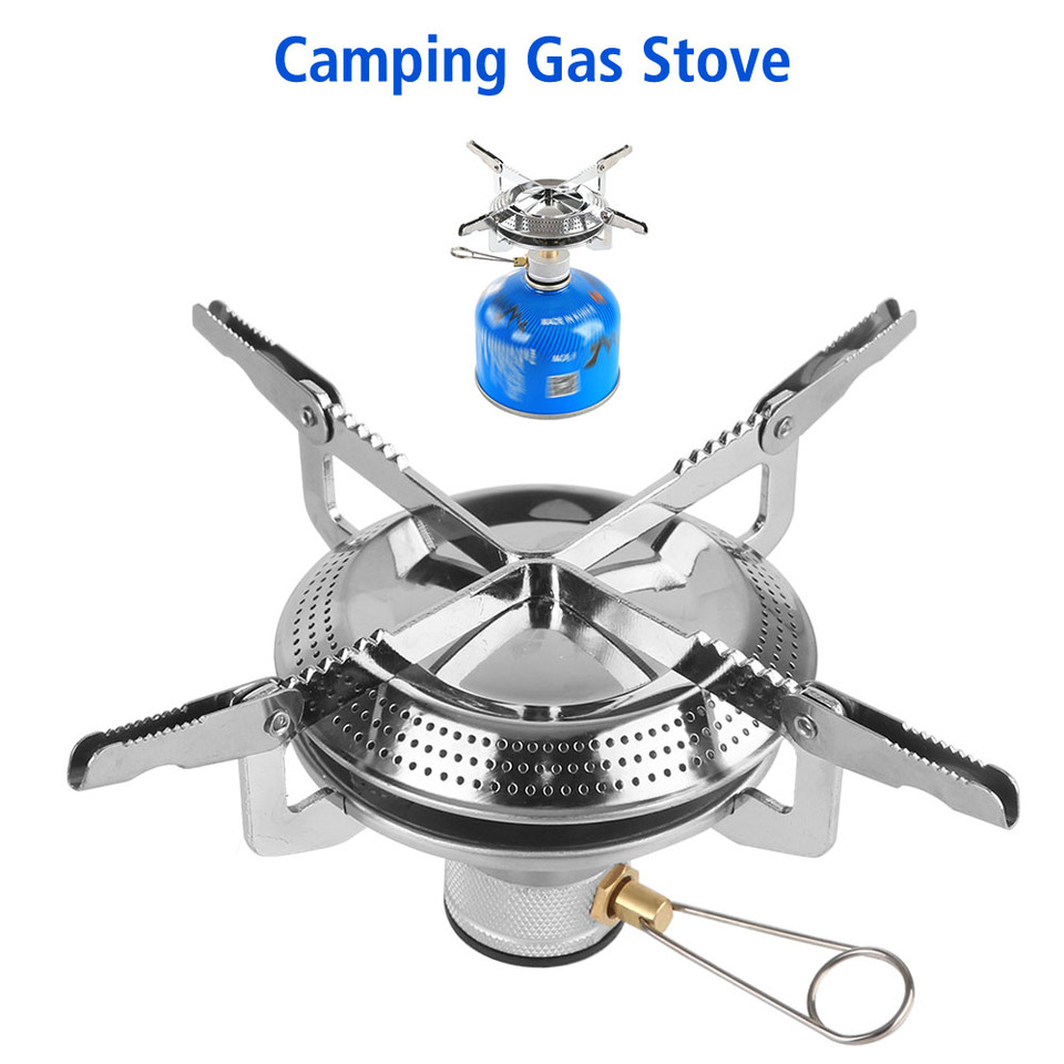 With Storage Bag Portable Lightweight Stove Head Cooking Stove Outdoor Camping Gas Stove Cookware Set Mini Picnic Cooking Tools