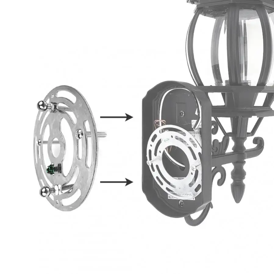 Wall mount light fixture bracket deals