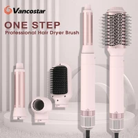 Brosse à lisser les cheveux 5 en 1, fer à friser détachable, sèche-cheveux, bigoudis à envelopper automatique, brosse électrique de coiffure à séchage rapide 1