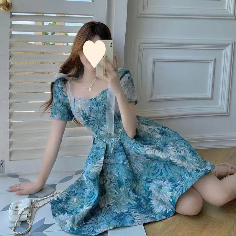 French-style Sweet and Innocent New Summer Short Dress C7160