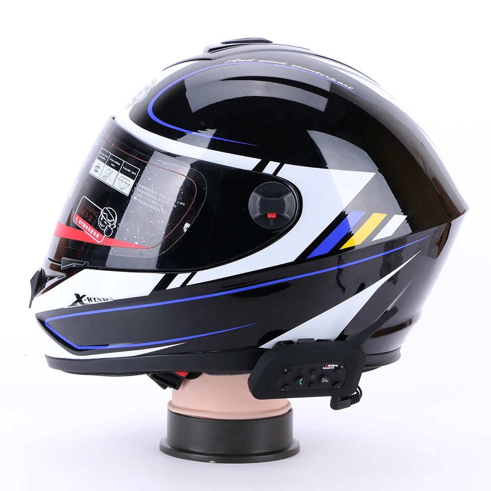 Vnetphone-intercomunicador V6 para casco de motocicleta, interfono  inalámbrico con Bluetooth, impermeable, MP3, 1200M, 6 conductores -  AliExpress