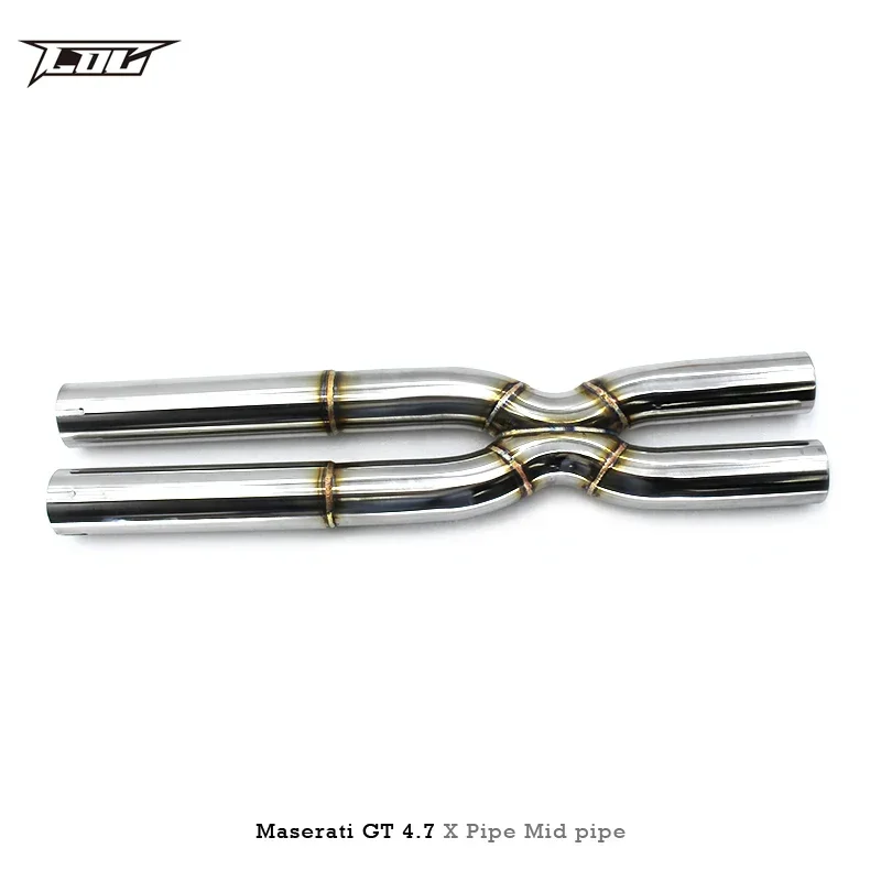 X mid for Maserati Gran Turismo/GT 4.7 2008- stainless steel pipe car exhaust system either of two