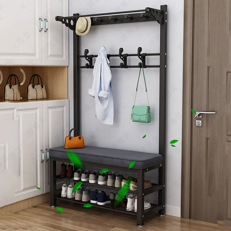 

Shelf Organizer Coat Rack Clothes Bedroom Extendable Hanger Corner Shelfs Display Moveis Para Sala Entrance Home Decoration