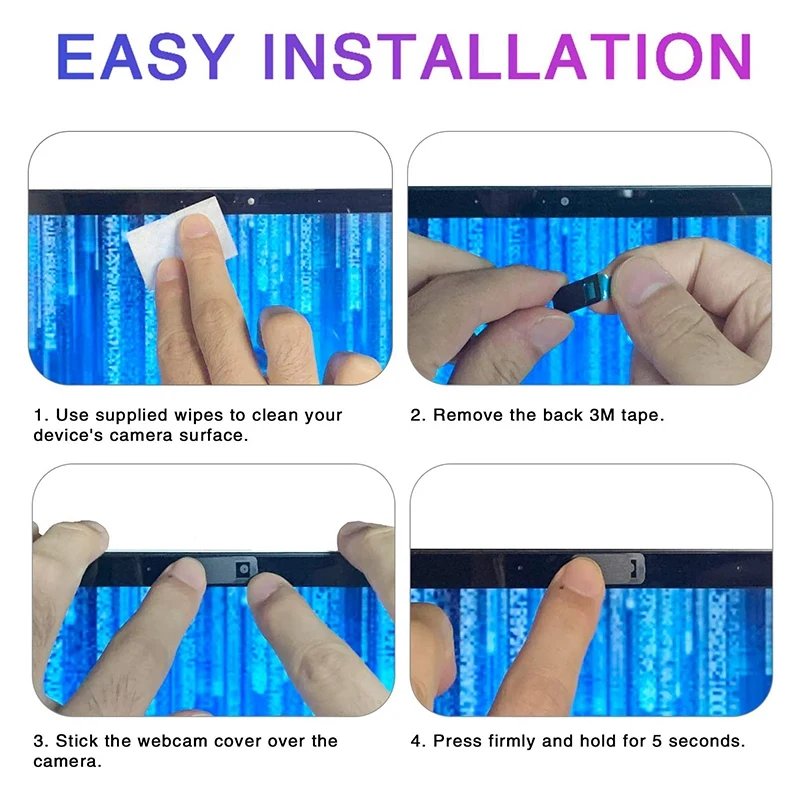 A42T-3 Pcs Computer Tablet Camera Anti-Peeping Privacy Patch Slide Cover Webcam Cover Laptop Camera Sliding