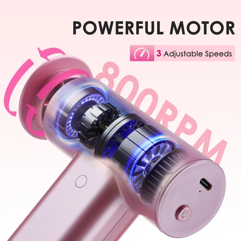 3-in-1 Multifunctional Nail & Foot Grinder Callus Remover for Men & Women's Full Body Muscle Relaxation Electric Massage Gun