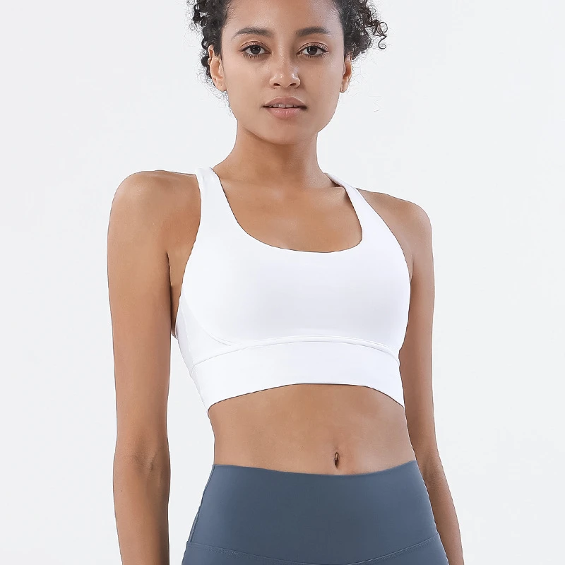 Cross Straps Sports Bra Women Gym Sports Top High Support Fitness Bralette Yoga Vest Push Up Running Underwear With Chest Pad 3