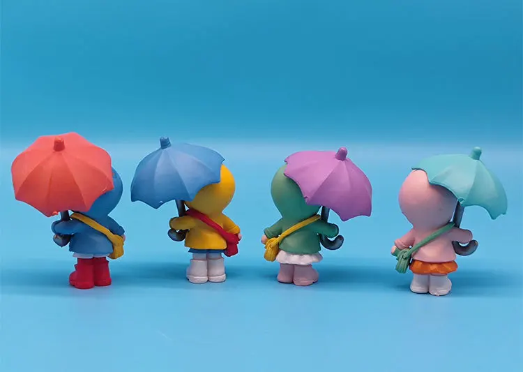 Description Picture 4 of itemCute Umbrella Couple Car Interior Decoration Action Figures Auto Rearview Mirror Dashboard Ornaments Doll Landscape Crafts 1pc