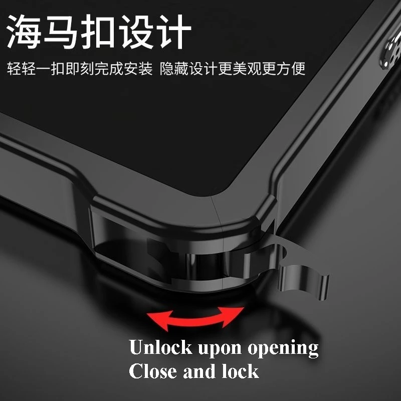 Sleek Aluminium Alloy Metal Frame Bumper with Lens Protection Case