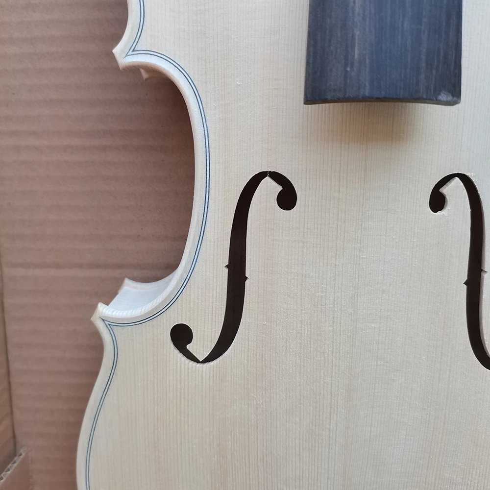 Stradivari European spruce Flame Maple violin white embryo unfinished white maple wood violin 4/4 3/4 1/4 1/2 DIY