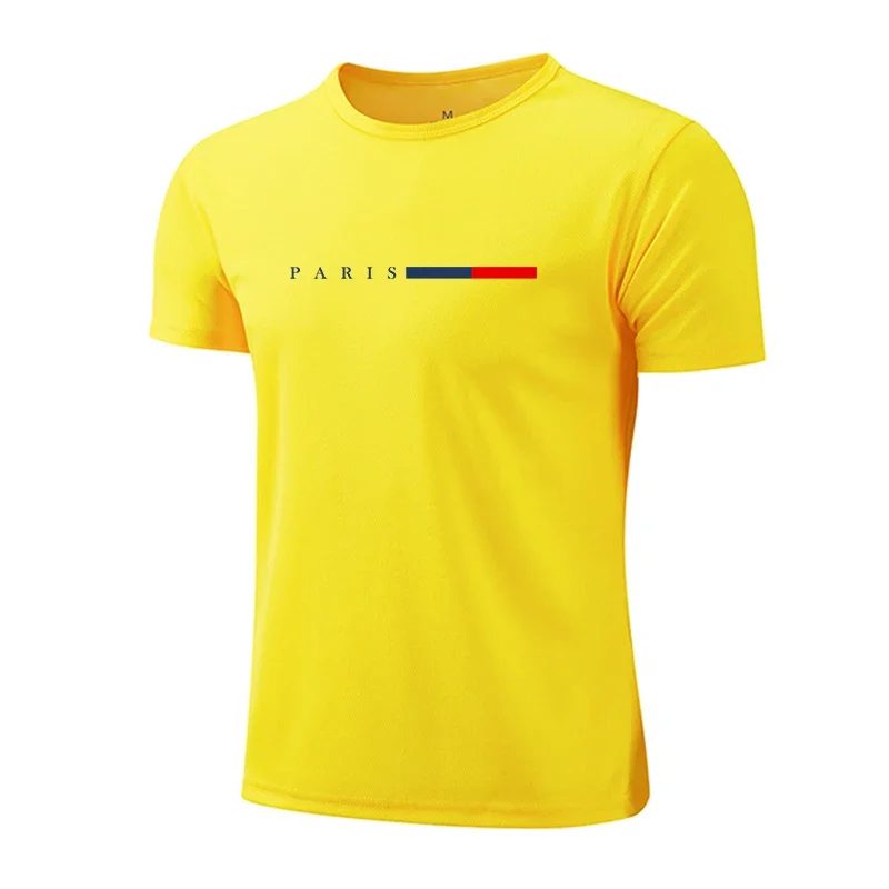 T-shirt da uomo stampate casual girocollo a manica corta per sport e jogging, abbigliamento uomo 2026, magliette in mesh ad asciugatura rapida per maratona estiva - immagine 6