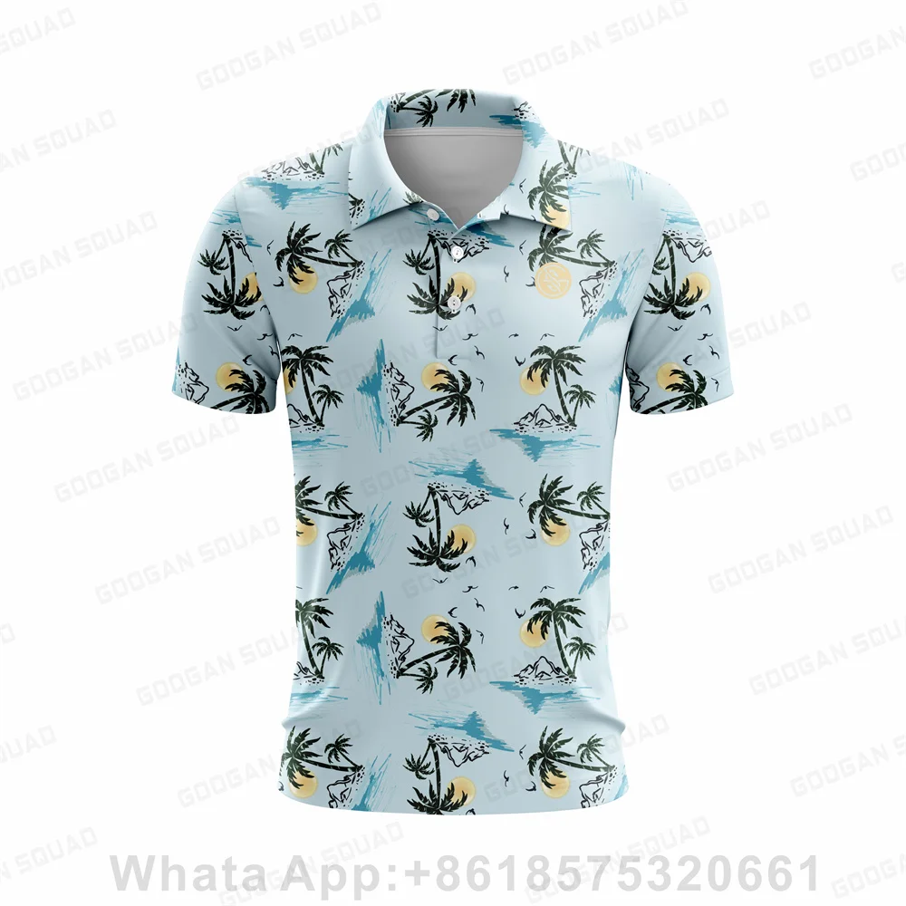

Men's Outdoor Sports Golf Polo Shirt Button T-shirt Summer Quick Dry Breathable Clothes Casual Race F1 Jersey Leisure Lapel Polo