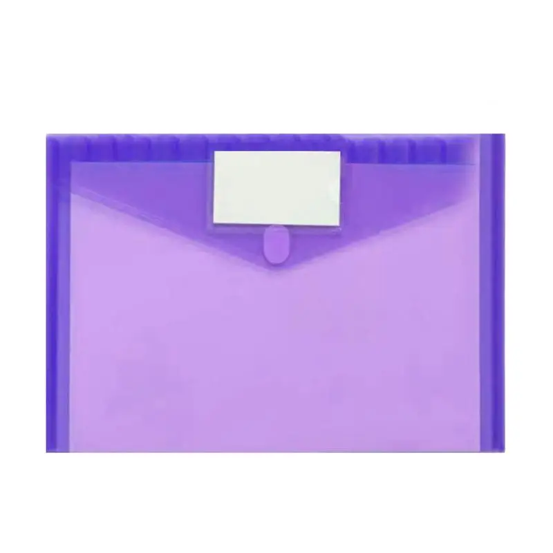 

Clear File Bags Document Organizers With Snap Button A4 Size Document Organizers With Snap Button Waterproof Office Supplies