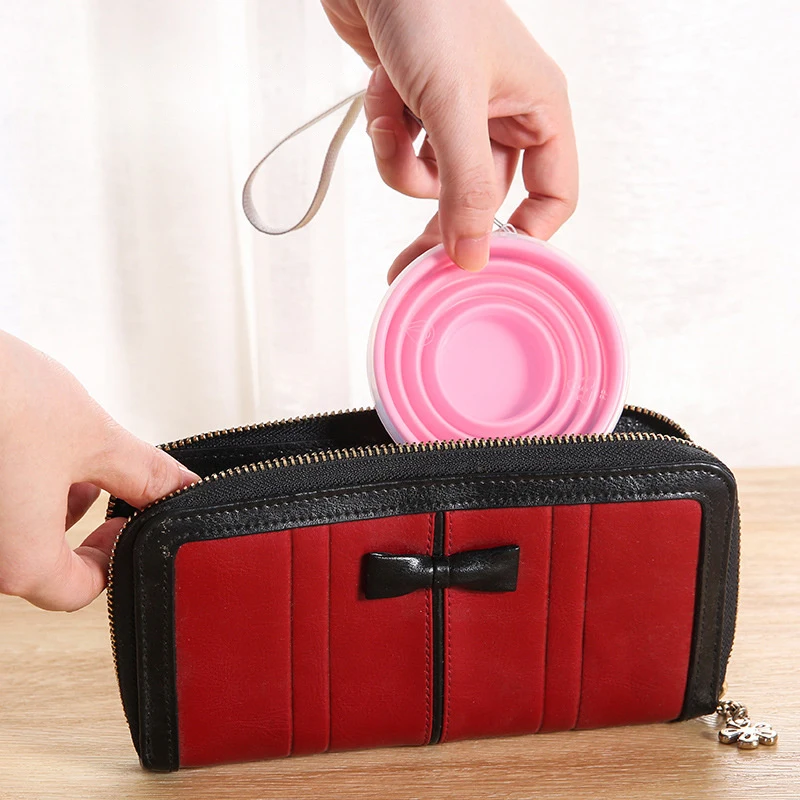 Folding Cup Foldable Collapsible Telescopic Silicone Water Bottle Outdoor Travel Children Cups Teacups Ware Jug Drink Water