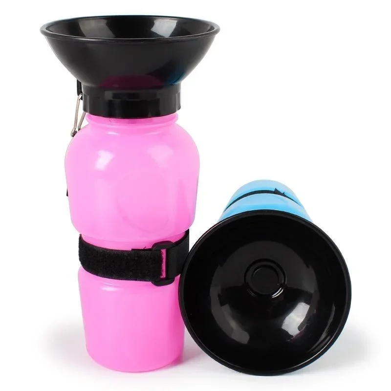 500ml Portable Dog Water Bottle – Travel Bowl