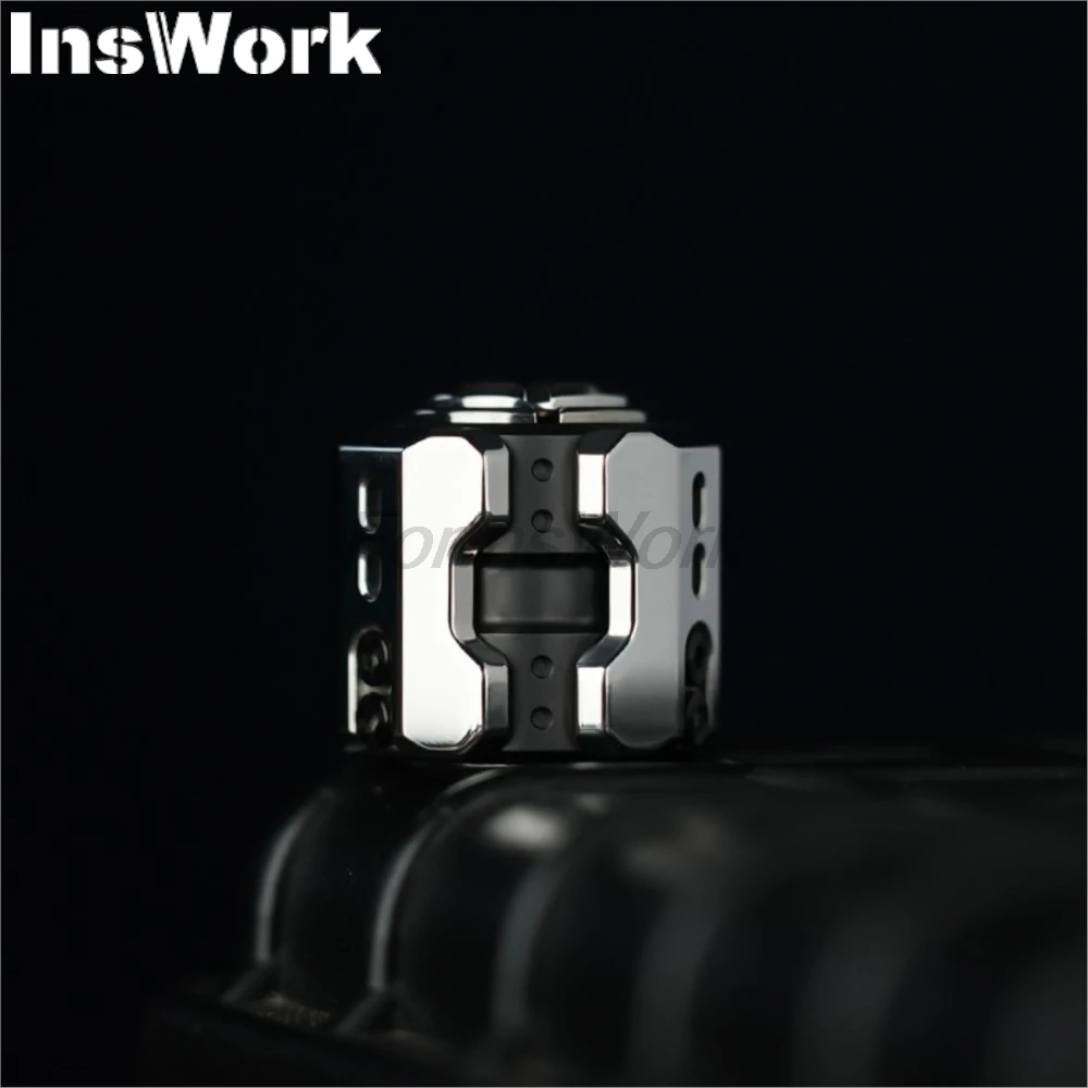 Muyiステンレス鋼研磨プッシュスライダー、クールフィジェット