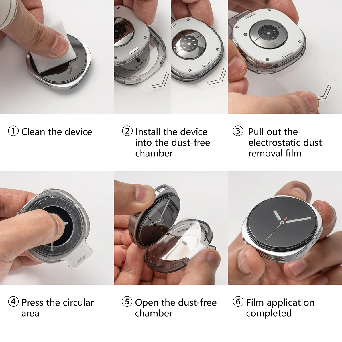삼성 갤럭시 워치 8용 강화 유리 필름 갤럭시 워치 8용 클래식 46mm 화면 보호기 40mm 44mm 긁힘 방지 커버
