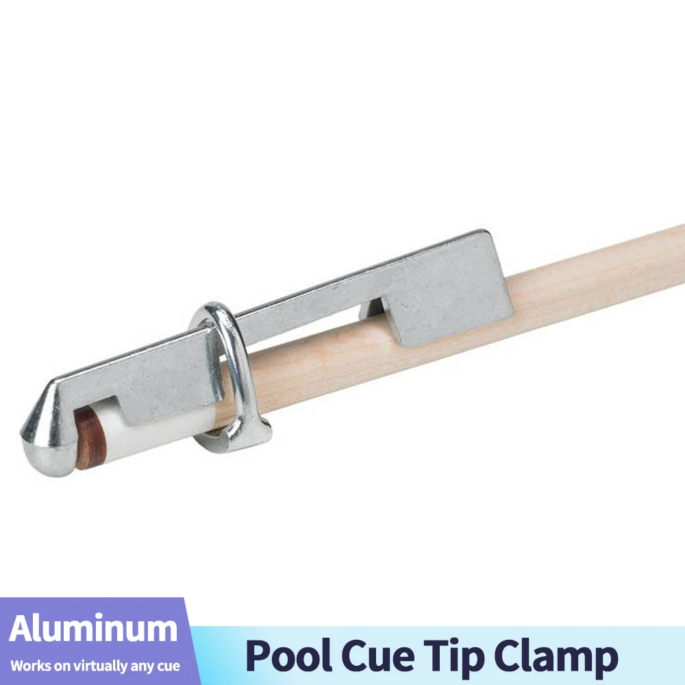 Pince de pointe de queue de billard en aluminium durable, fixateur d'extrémité de queue de billard, pinces de anciers de billard utiles, outils de réparation pour fiosphferrule et embouts