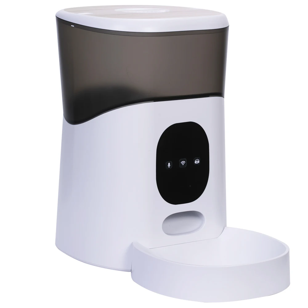 2021 new arrival smart pet feeder automatic microchip pet feeder camera real-time surveillance 5L WiFi app pet food feeder