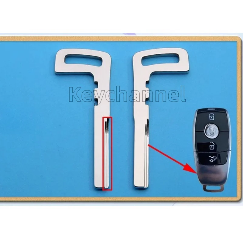 10pcs Emergency Key Blank Samrt Remote Key Blade HU64 Keyless Fob Blade Metal Spare for Benz E300 GLC CLE CLA W177 W205 W213