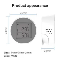Tuya Zigbee Temperature Humidity Sensor Indoor Hygrometer Thermometer Detector LCD Screen Smart Life App Battery Or USB Powered - Image 6
