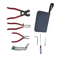Glass Cutting Tool Set Glass Running Pliers Breaking Pliers Oil Dropper Storage Bag for Mosaic Tiles Mirrors Stained Glass 2