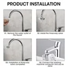 New Universal Faucet Switch Adapter Kitchen Sink Splitter Diverter Valve Water Tap Connector For Toilet Bidet Shower Bathroom 6