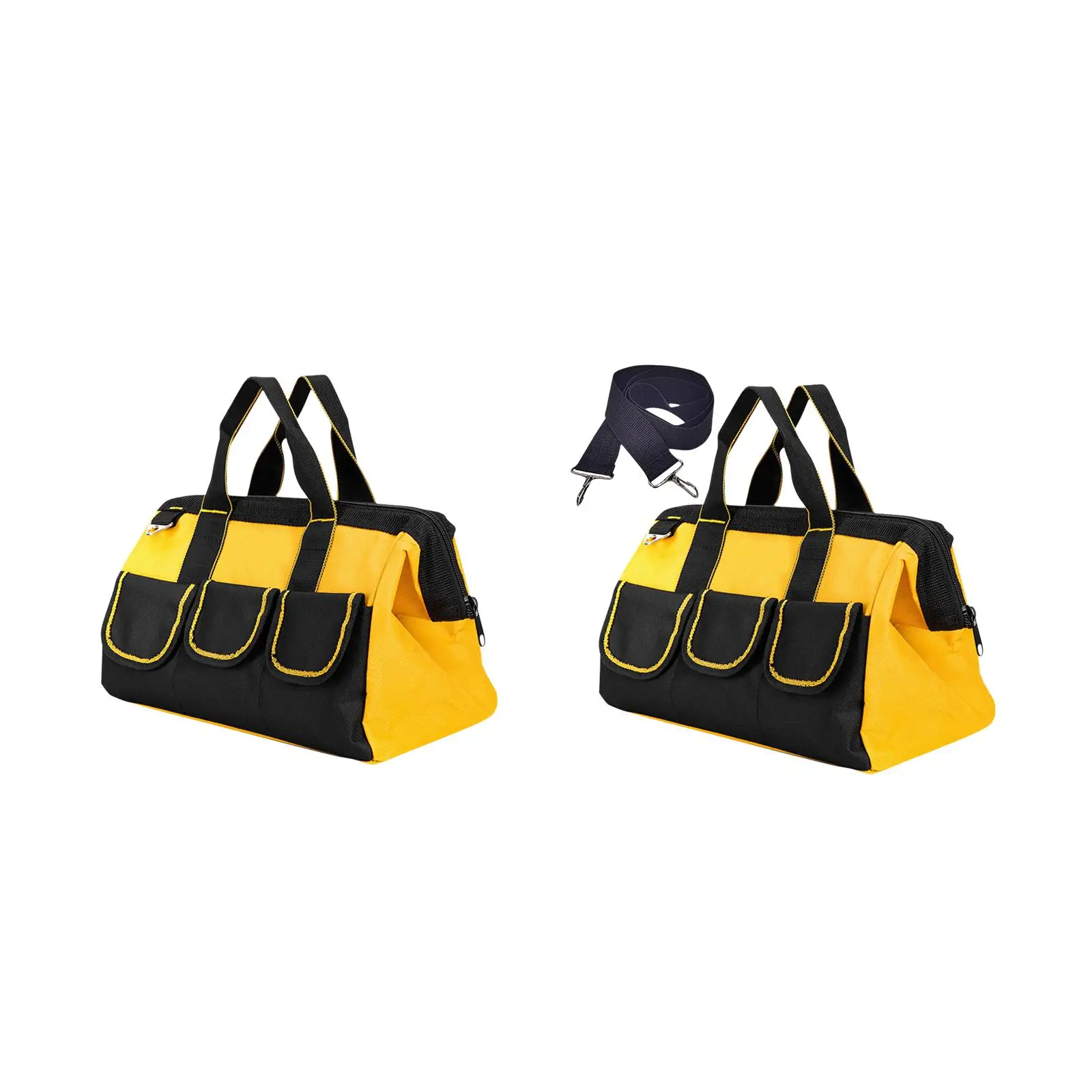 

Tool Handbag Large Capacity Tool Pouches Multipurpose with Handle Zippered Tool Bag for Electrician Woodworker Worker Plumber