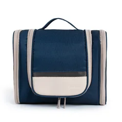 Deluxe Cosmetic and Toiletry Travel Organizer (Makeup bag dark blue)