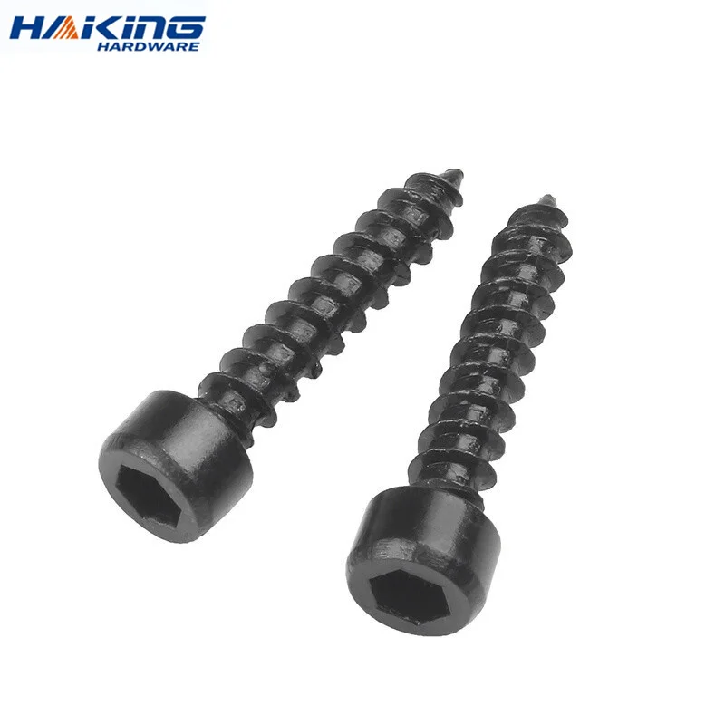 100pcs-lot-Hex-Hexagon-Socket-Cap-Head-Self-Tapping-Screw-Grade-8-8 ...