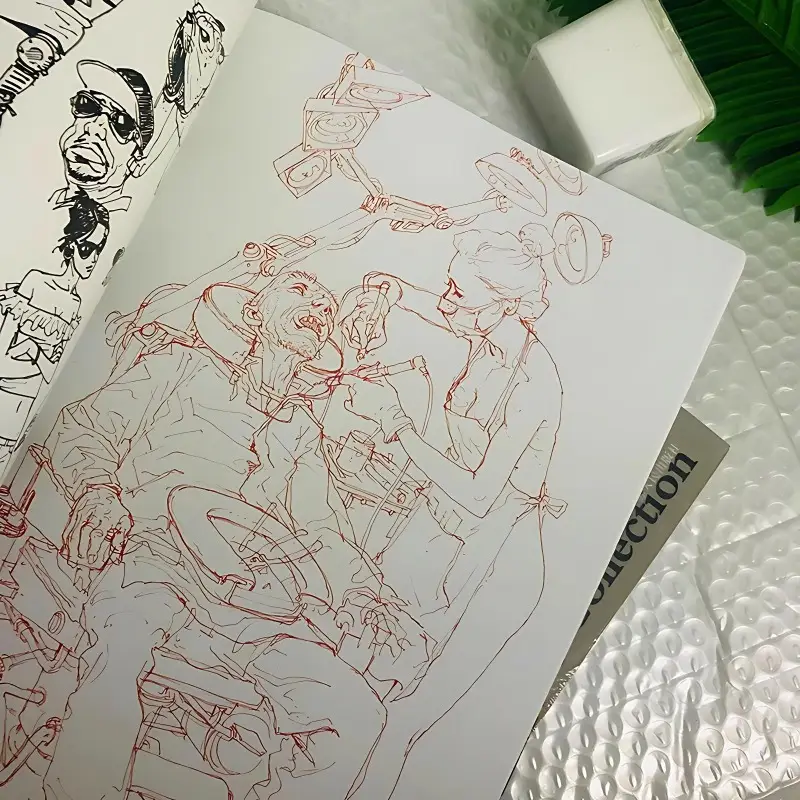 Korean Artist Kim Jung-gi Selected Sketches Human Figure Perspective Line Drawing Anime Illustration Book Art Book Collection - Image 5