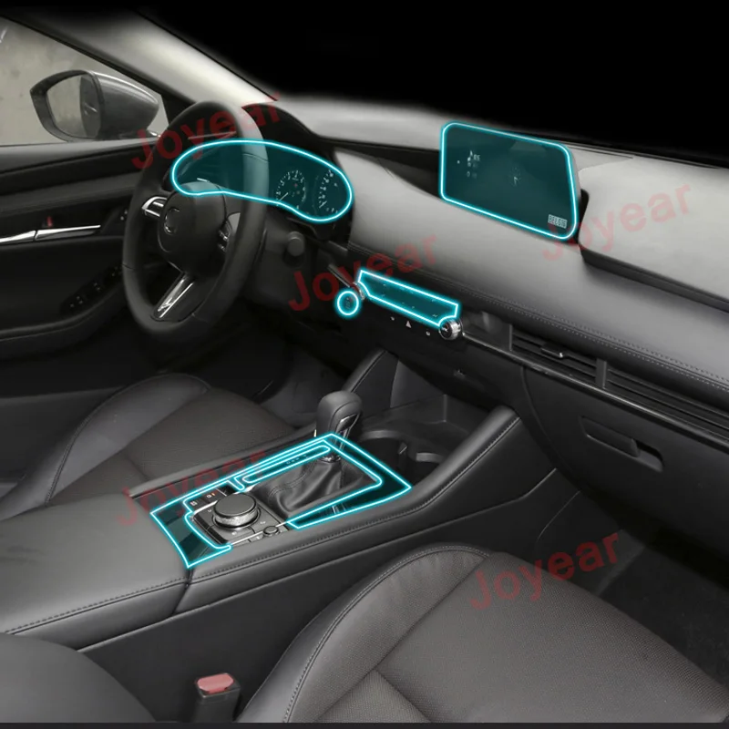 

For Mazda 6 Axela 2020-2022 Car Navigation Dashboard TPU Film Central Console Scratch-Proof Protector Display Accessories